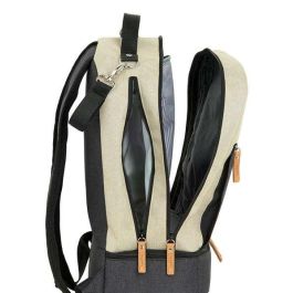 Bolsa de Deporte con Portazapatos Safta M883 Beige Gris oscuro 15 L