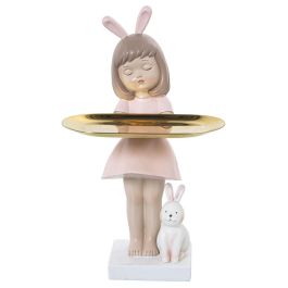 Figura Decorativa Alexandra House Living Rosa Plástico Orejas 13 x 14 x 31 cm Bandeja Precio: 42.89000001. SKU: B1CLZ8A676