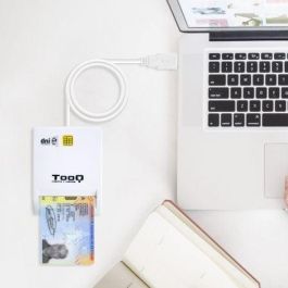 TooQ TQR-210W Lector DNIe y Tarjetas Inteligentes USB 2.0 compatible DNI 4.0 y Cartão Cidadão PC/Mac sin drivers Blanco