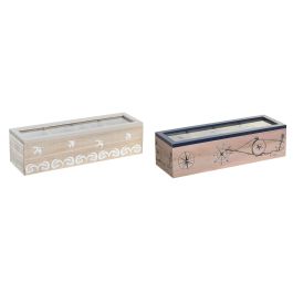 Caja Infusiones Atlantico DKD Home Decor Azul Blanco 9 x 8 x 30 cm (2 Unidades) Precio: 16.94. SKU: B1345AKJDF