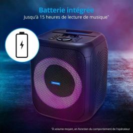 Medion MED1717419501858 Altavoz Compacto 50W RMS con Anillo LED Multicolor