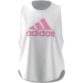 Camiseta de Tirantes Mujer Adidas AEROREADY Blanco 43,5
