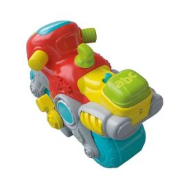 Clementoni Moto Mundial Marcial, Centro de Actividades Infantil Colorido, Sonidos, Edad 10 Meses, 30x21x13cm