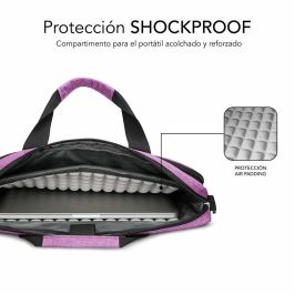 SUBBLIM Maletin Rosa para portatil de 15,6? con proteccion total Air Padding