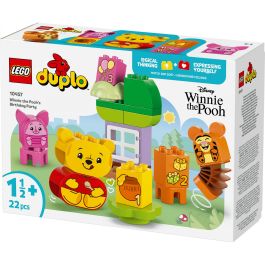 LEGO DUPLO 10457 Fiesta Cumpleaños Winnie Pooh, Tigger, Piglet - Set de Construcción Juguete Educativo Bebés +18 Meses