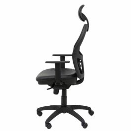 Silla de Oficina con Cabecero Jorquera similpiel Piqueras y Crespo SNSPNEC Negro
