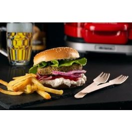 Ariete 205/00 Máquina de Hamburguesas Party Time Roja - Diseño Exclusivo y Compacto Ariete 205/00 Máquina de Hamburguesas Party Time Roja - Diseño Exclusivo y Compacto