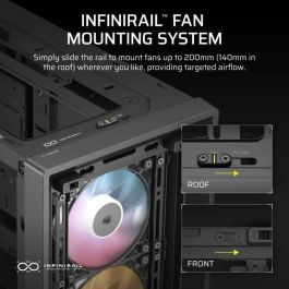 Corsair COR1737672614579 Caja PC Semitorre 4000D RS ARGB Series con 3 ventiladores ARGB Negro