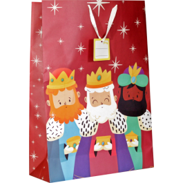 Bismark Bolsa Jumbo Reyes Magos 333602 para Juguetes y Regalos, 40x70x18 cm, Papel Kraft, Colores Surtidos Precio: 8.49999953. SKU: B1J7MGJ7L7