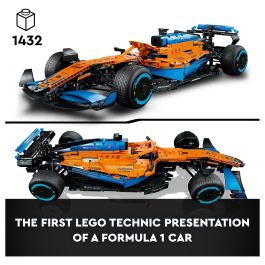 Lego 42141 Technic The McLaren Formula 1 2022 Race Car, modelo a escala F1, kit de construcción para adultos