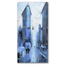 DKD Home Decor Cuadro Azul 120 x 60 cm Lienzo y MDF (2 Unidades)