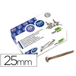Liderpapel Encuadernadores niquelados n.5 25 mm caja de 100 unidades Precio: 4.49999968. SKU: B1AWKD68ND