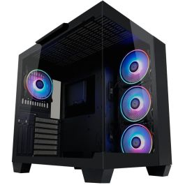 LC-Power 809B Midi Tower PC Gaming Negro ATX/EATX/microATX/Mini-ITX con Ventana Lateral y Panel de Vidrio Templado