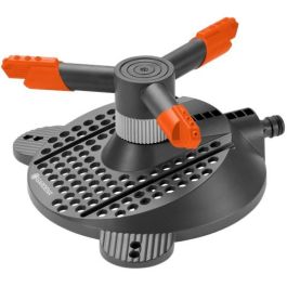 Gardena 2060-20 Regador Circular Classic Samba, Boquilla de Lavado con Cobertura Máxima de 250 m², Gris/Naranja