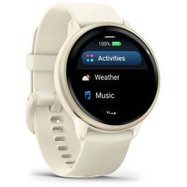 Garmin vivoactive 6 Reloj Inteligente AMOLED GPS Monitor Frecuencia Cardíaca Aluminio Bone/Lunargold