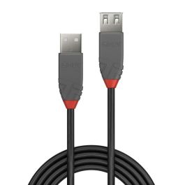 Lindy 0.5m USB 2.0 Type A Extension Cable, Anthra Line Lindy 0.5m USB 2.0 Type A Extension Cable, Anthra Line