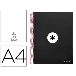 Cuaderno Espiral A4 Micro Antartik Tapa Forrada 120H 90 gr Liso Con Bandas 4 Taladros Color Negro Precio: 8.9940994. SKU: B12CEMZKDE