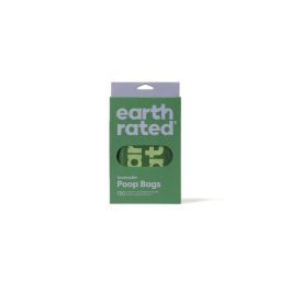 Earth Rated Bolsas para Excrementos con Asas 120 ud. | Lavanda | Eco-Friendly 65% Reciclado | Extra Largas y Antifugas