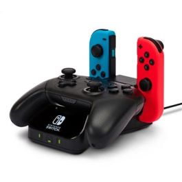 Power A 1525991-01 HUB de Carga para Nintendo Switch y Mandos Pro, Compatible con Joy-Cons y Mandos Inalámbricos PowerA