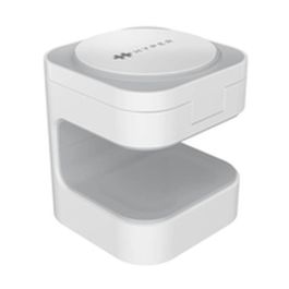 Targus HJ3320WHGL Cargador Inalámbrico para 3 Dispositivos: Smartphone, Auriculares, Reloj Inteligente. Carga Rápida 15W Qi2 USB-C Blanco