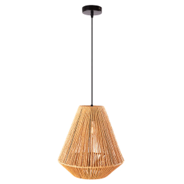 Lámpara Colgante Allan SKD-P-2029 Ratán Natural Estilo Mediterráneo para Salón Precio: 31.50000018. SKU: B1JKE8YC26