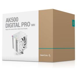 DeepCool AK500 DIGITAL PRO White Refrigerador de aire, ventilador 12cm, Blanco
