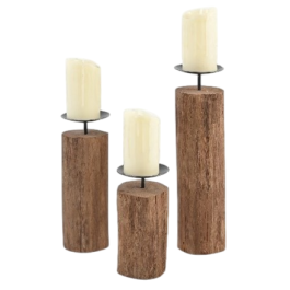 DKD Home Decor Portavelas Vintage Marrón Negro 8 x 30 x 8 cm Set de 3 Precio: 27.89000027. SKU: B1JMTHE9FK