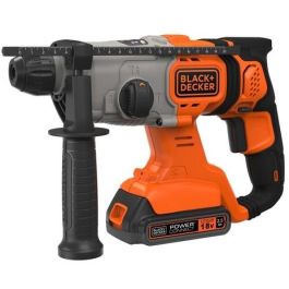 Black&Decker BCD900E2K Taladro Percutor Inalámbrico SDS Plus 18V con 2 Baterías 2.5Ah y Maletín