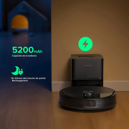 Roborock ROB6936905902351 Q10 VF+ Robot Aspirador con 10000 Pa y 150 min de Autonomía - Negro