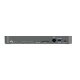 OWC Thunderbolt 3 Dock 14 Puertos 85W Carga USB 3.1 Mini DP Ethernet Lector SD/microSD Audio Mac/PC Gris Espacial OWC Thunderbolt 3 Dock 14 Puertos 85W Carga USB 3.1 Mini DP Ethernet Lector SD/microSD Audio Mac/PC Gris Espacial