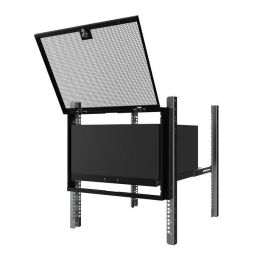 Lanview Panel de Seguridad de Montaje en Rack 8U y 19" para Servidores y Equipos de Red con Cierre y Llave