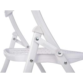 Silla Plegable Blanca Giftdecor 108X11CM (4 Unidades) Silla Plegable Blanca Giftdecor 108X11CM (4 Unidades)