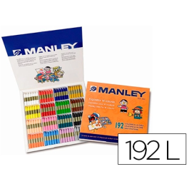 Manley Lápices de Cera School Pack 192 Unidades Colores Surtidos (16 Colores) Precio: 38.50000022. SKU: B19XJN9GAH