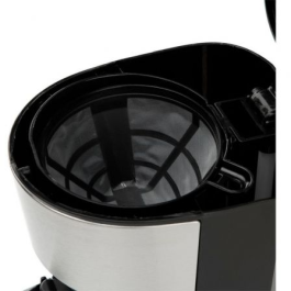 Orbegozo Cafetera de Goteo CG 4506 - 6 Tazas - Negra y Plata - Jarra de Cristal 0,75 L - Apagado Automático - Placa Calentadora