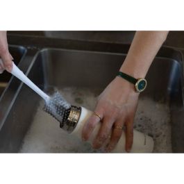 Nuby NUB0048526993925 Cepillo de limpieza 2 en 1 para biberón y tetina con soporte higiénico