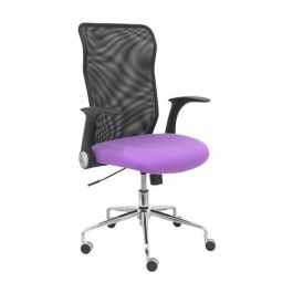 Silla Piqueras Y Crespo Minaya Brazos Retractiles Mecanismo Basculante Ergonomica Respaldo Malla Transpirable Negra Asiento Tapizado Bali Lila Precio: 245.50000002. SKU: S5702343