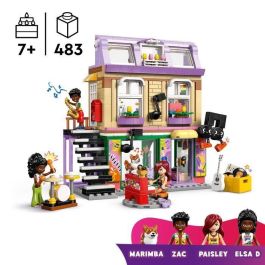 LEGO 42653 Friends Tienda de Música y Apartamento Set de Construcción con 3 Minipersonajes y Corgi para Niños y Niñas +7 Años