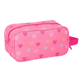 Zapatillero de Viaje Benetton Heart Rosa 29 x 15 x 14 cm