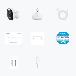 Reolink WCLMC2KP01 Cámara de seguridad IP exterior, Inalámbrico y Alámbrico, 4MP, 1080p, Google Assistant