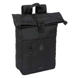 Safta Mochila Solapa Portátil 15,6'' Real Madrid Premium 28x42x13 cm