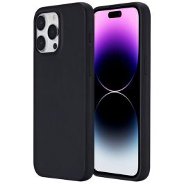 eSTUFF Funda TPU INFINITE VIENNA para iPhone 15 Pro Max Negra - 100% Plástico Reciclado, Protección Anticaídas