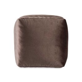 Puff Cuadrado Terciopelo 30X30Cm Gris Giftdecor (4 Unidades) Puff Cuadrado Terciopelo 30X30Cm Gris Giftdecor (4 Unidades)