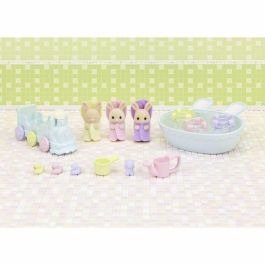 Sylvanian Families 5707 Figuras Miniatura Trillizos Creme Rabbit y Accesorios de Baño Sylvanian Families 5707 Figuras Miniatura Trillizos Creme Rabbit y Accesorios de Baño