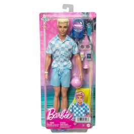 Barbie Muñeco Ken Día De Playa HPL74 Mattel Muñeco con Accesorios Playeros para Niños y Niñas +3 Años