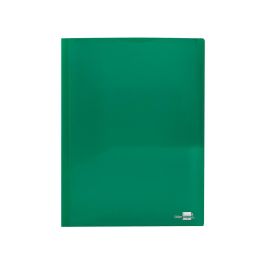 Carpeta Liderpapel Dossier Dos Bolsas Canguro 45683 Polipropileno Din A4 Verde