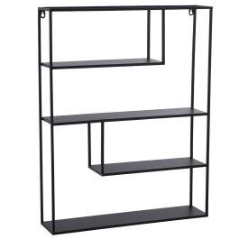 Estante Alexandra House Living Negro Metal 55 x 70 x 12 cm Precio: 68.4999997. SKU: B17WKJETGW