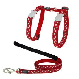 Red Dingo Arnés y Correa para Gato Ajustable Estrella Blanca y Roja de Nylon 12mm Cuello 21-35cm Cuerpo 27-48cm Correa 1.2m Precio: 16.98999962. SKU: S6100099