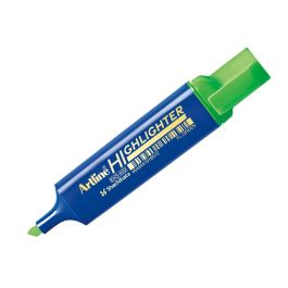 Rotulador Artline Fluorescente Eks-600 Verde Punta Biselada 10 unidades