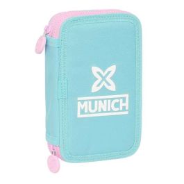Plumier Doble Munich Heaven Azul cielo 12.5 x 19.5 x 4 cm 28 piezas