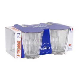Duralex Set 4 Vasos Transparentes 310 cc Colección Picardie (12 Cajas)